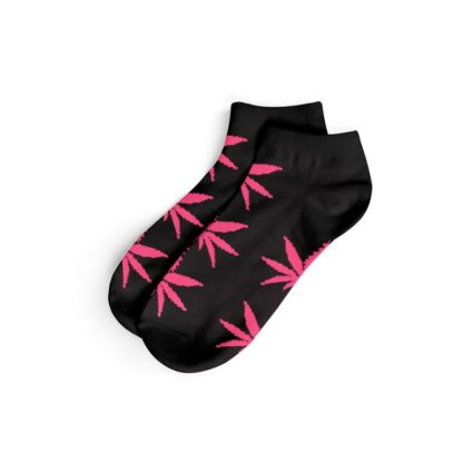 Short Socks kurze Hanfsocken We Love Socks Hanfblatt pink Schwarz kaufen Schweiz günstig Online Shop