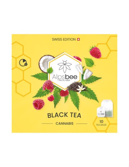 Alpsbee CBD Hanftee Mischung Schwarztee Black Tea kaufen online shop schweiz günstig